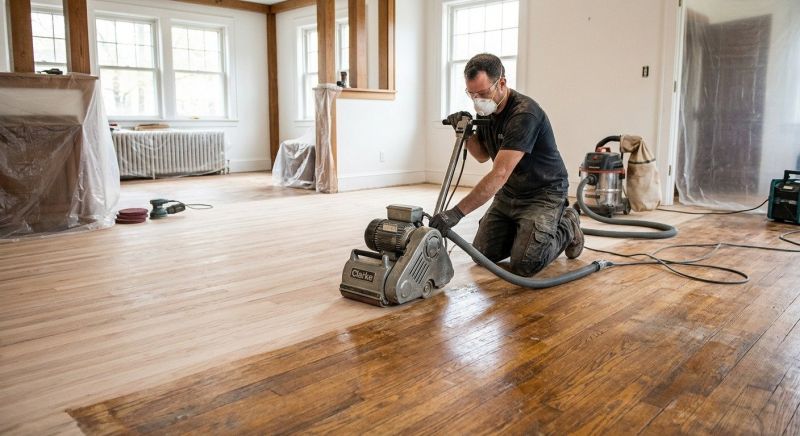 Cherry Floor Refinishing in Alpharetta, GA