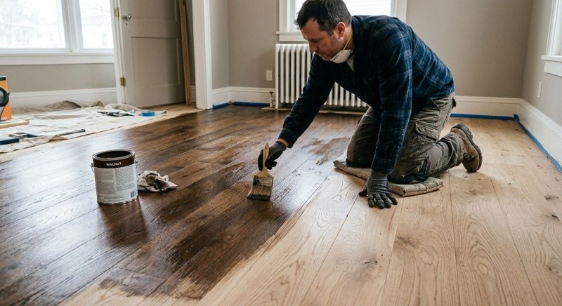 Hardwood Floor Staining in Olathe, KS